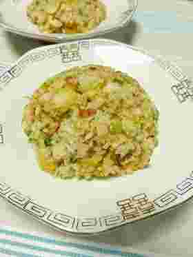 白菜の漬物を利用した白菜チャーハン