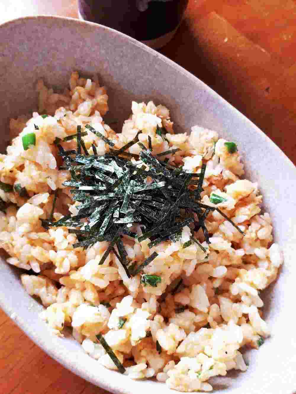 簡単なレシピで作るパスタソース明太子チャーハン