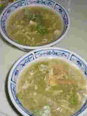 白菜と卵の中華スープ