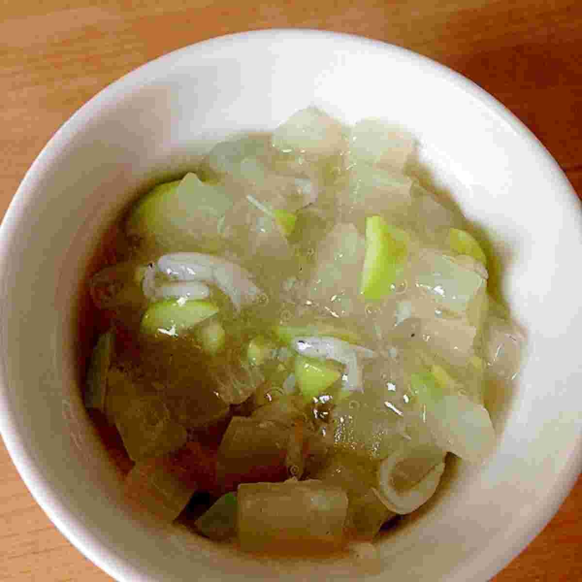 大根としらすのうま煮あんかけ