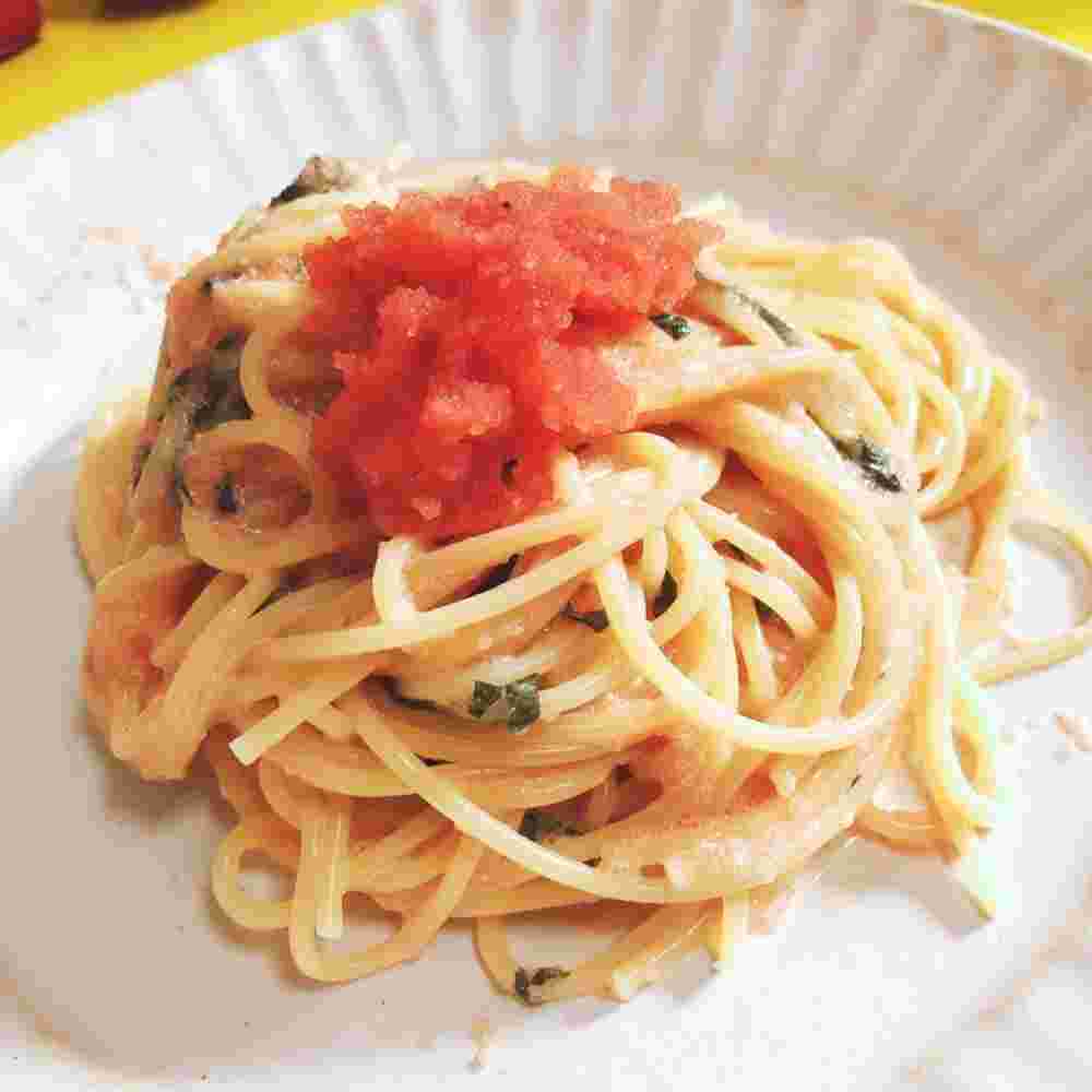 明太子クリームチーズパスタ