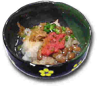 納豆と明太子のおろし和え