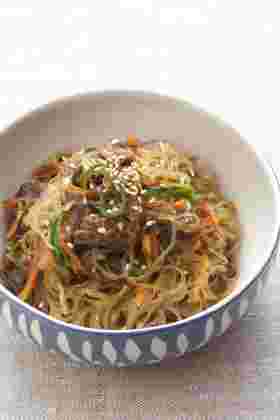 牛肉大和煮缶を使った簡単和風チャプチェ