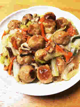 白菜と肉団子の中華うま煮