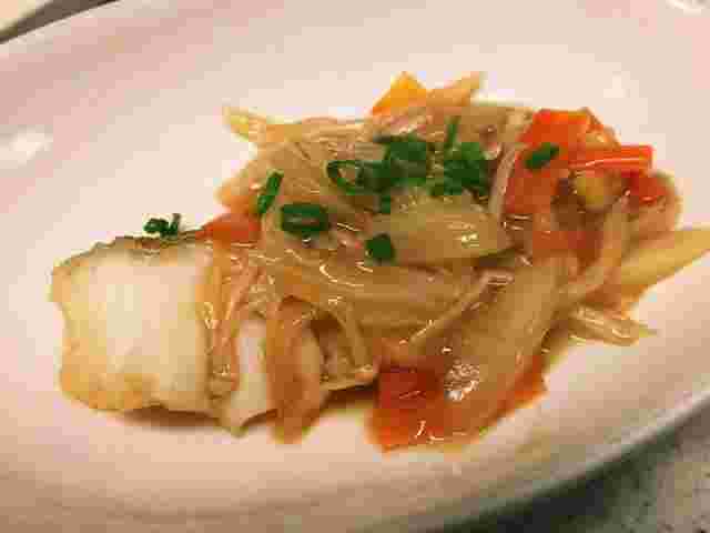 白菜のあんかけをかけたたら