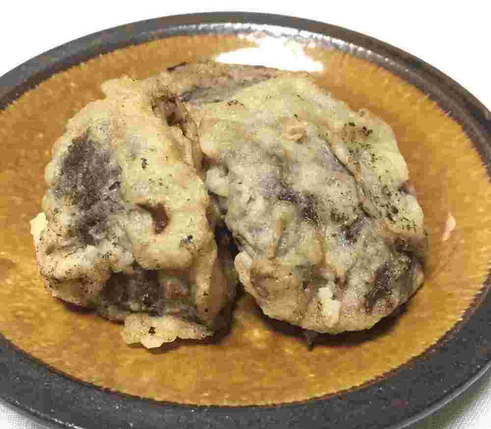椎茸の肉詰め天ぷら