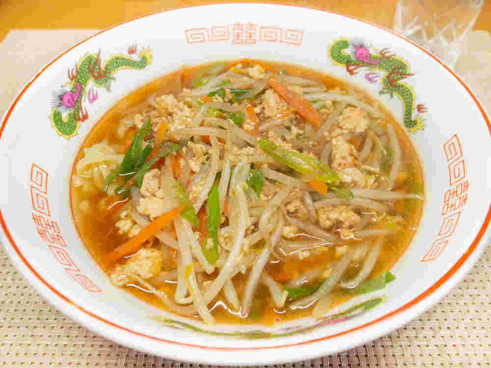 もやしあんかけ醤油ラーメン