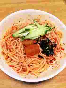 大根キムチのビビン麺