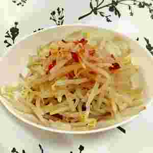 豆板醤を使ったもやしのおひたし