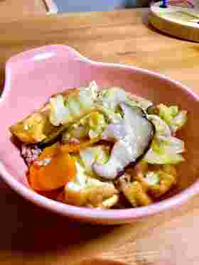 厚揚げと野菜のうま煮