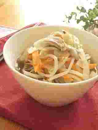 さっぱり梅味の野菜たっぷりスープ