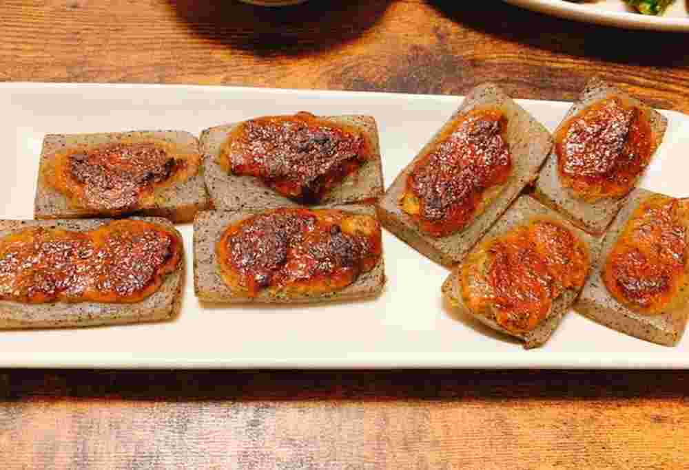 大葉味噌のこんにゃく田楽
