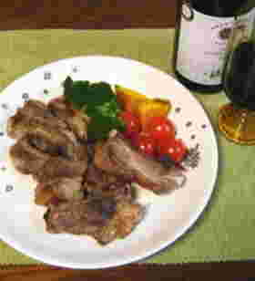 スペアリブの塩焼き