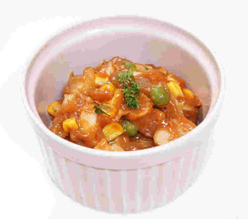 マッシュルームを使ったトマトカレー