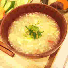 大根おろしの卵コンソメスープ