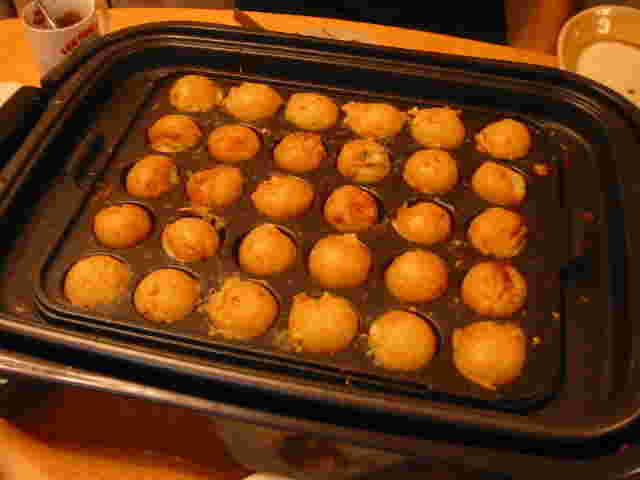 こんにゃく入りのたこ焼き