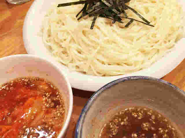 キムチを使った韓国風のそうめんのつけだれ