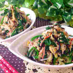 副菜にも使える白菜とほうれん草のやみつきサラダ