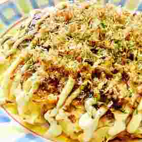 そうめんのリメイクお好み焼き