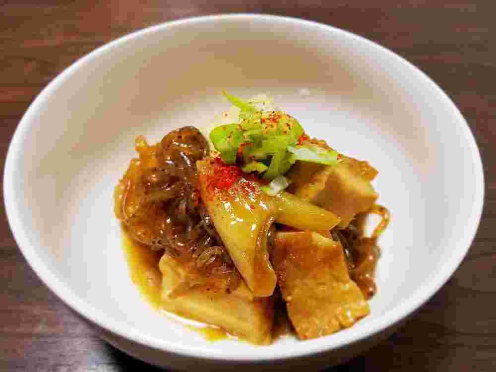 こんにゃくと豆腐を使ったすき焼きのたれで作る煮物のレシピ