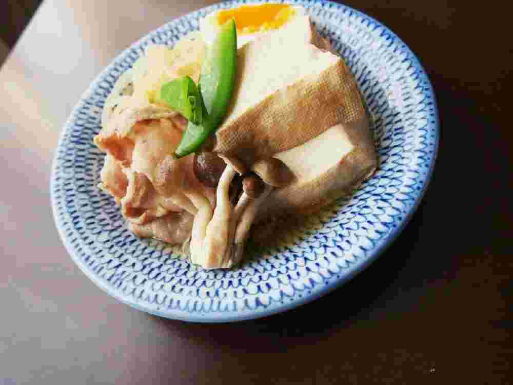 豆腐とこんにゃくと豚肉の優しい煮物のレシピ