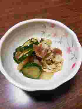 白菜ときゅうりを使ったレシピで作る梅風味浅漬け