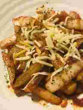 白菜とじゃがいもを使ったレシピで作るトマトソース炒め