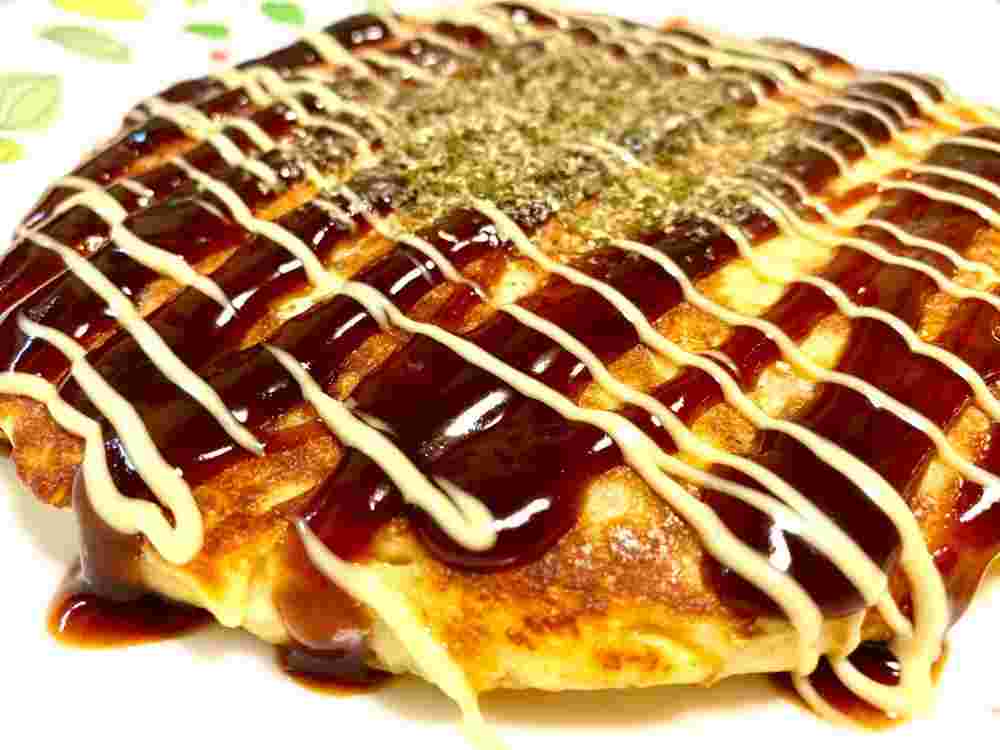 長芋と豆腐の米粉お好み焼き