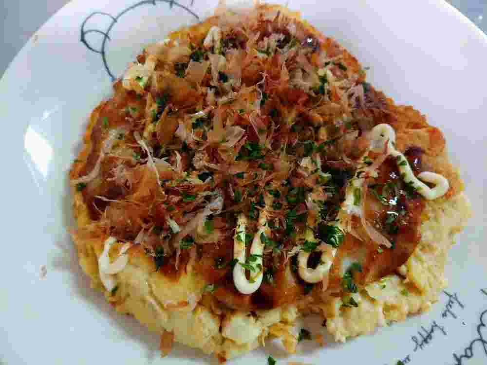 高野豆腐入りお好み焼き