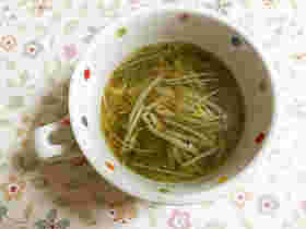 水菜ともやしのスープ
