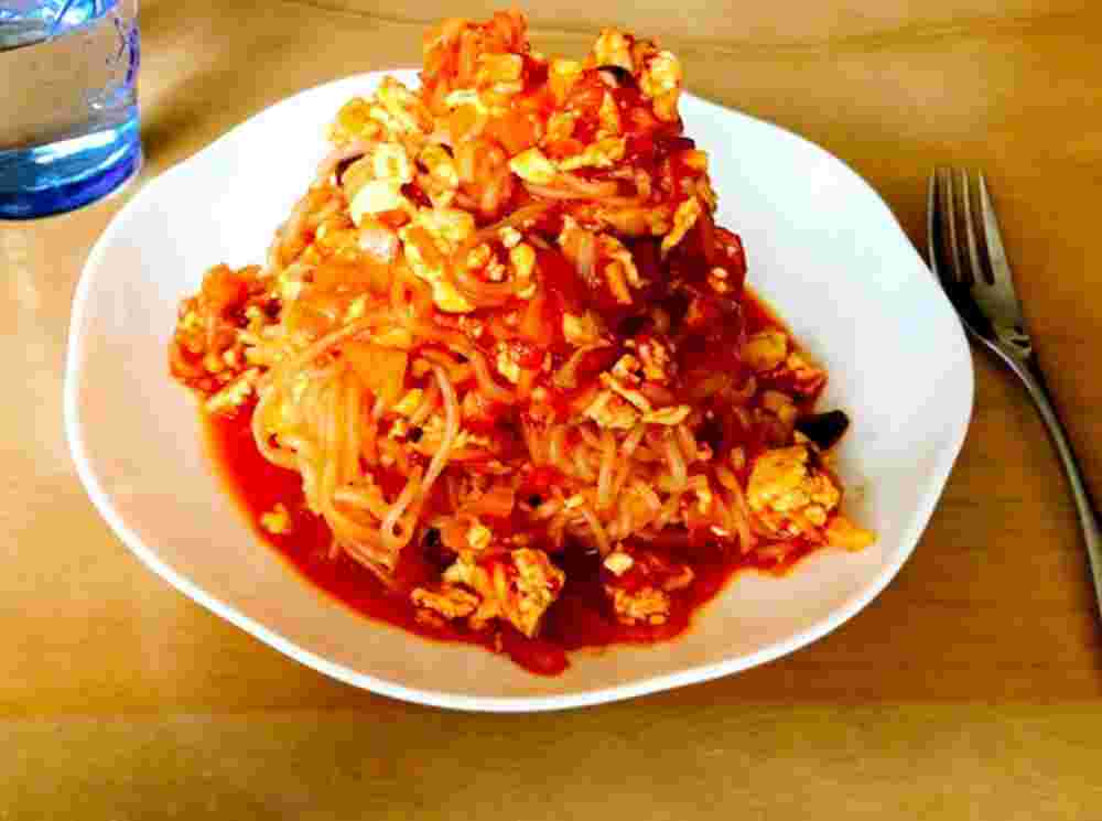 ミート風豆腐ダイエットパスタのレシピ