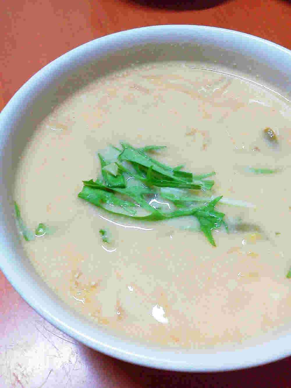キムチ豆腐のポン酢スープ
