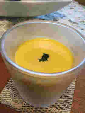 かぼちゃの煮付けで作る冷製スープ