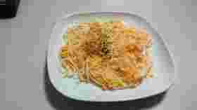 卵入りズボラ洋風そうめん焼き