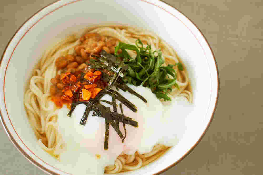 ごま油香るラー油入りぶっかけそうめん