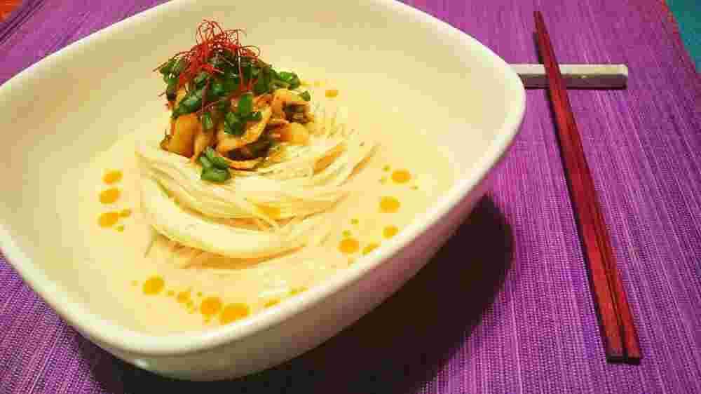 味噌キムチそうめん