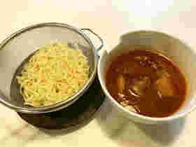 大根とスペアリブのピリ辛つけ麺