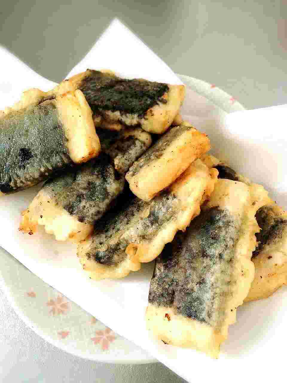 人気レシピで作る海苔巻き豆腐の天ぷら