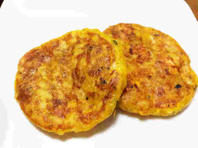 ごはんでチーズ入りかぼちゃおやき