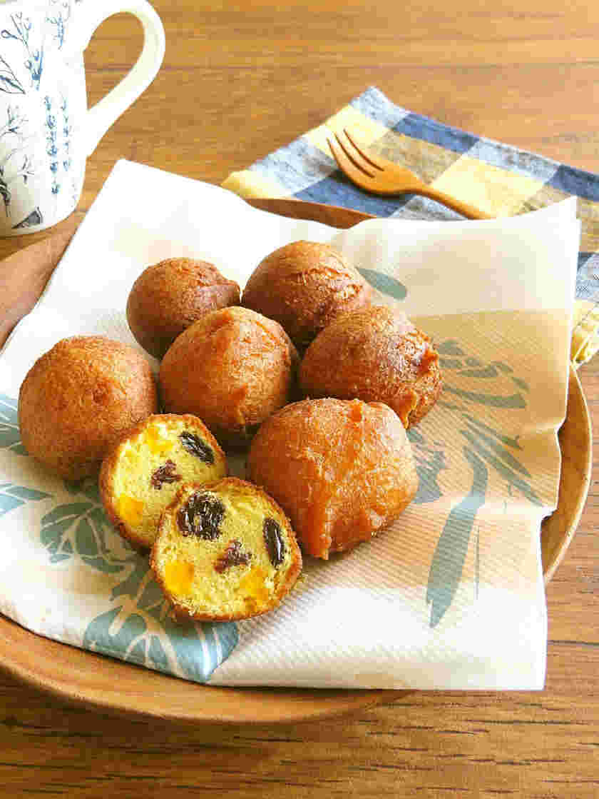 かぼちゃとレーズンの揚げパン