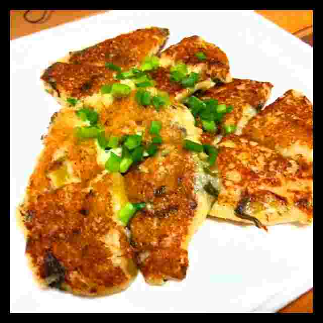 長芋と高菜と明太子のふわふわ焼き