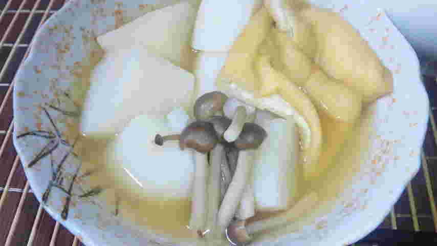 長芋と油揚げの煮物