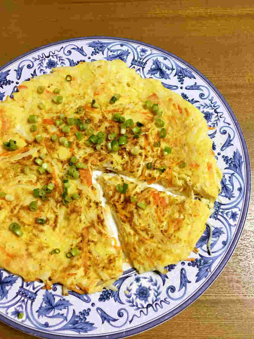 人参と大根の明太マヨ味ガレット
