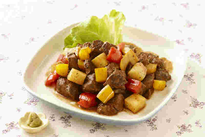 牛肉と長芋のポン酢炒め