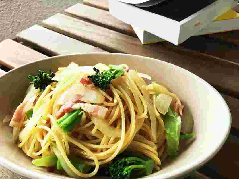 ブロッコリーとベーコンの和風パスタ