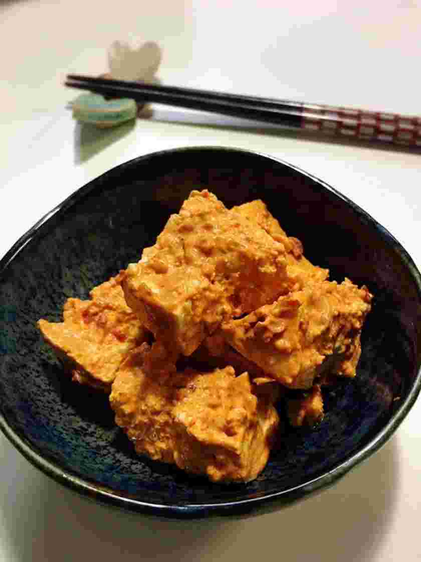 木綿豆腐の辛味和えのおつまみレシピ