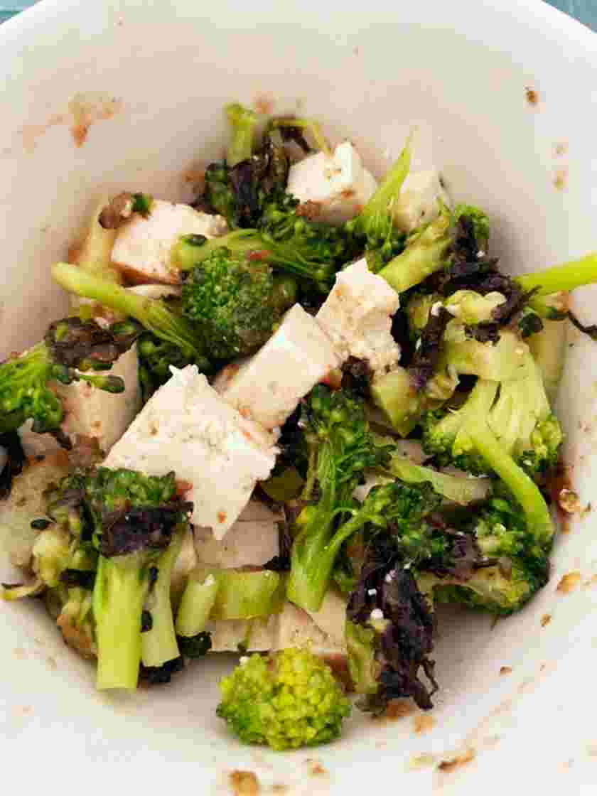 木綿豆腐とブロッコリーの和え物のおつまみレシピ