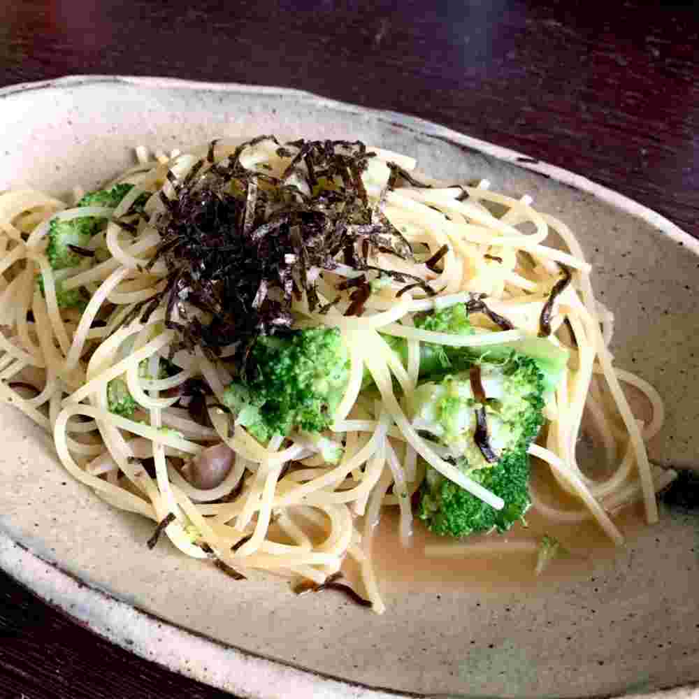 ブロッコリーときのこの和風パスタ