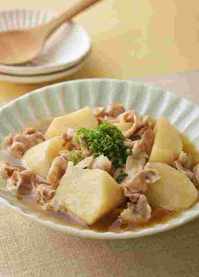 長芋と豚肉のオイスターソース煮のレシピ