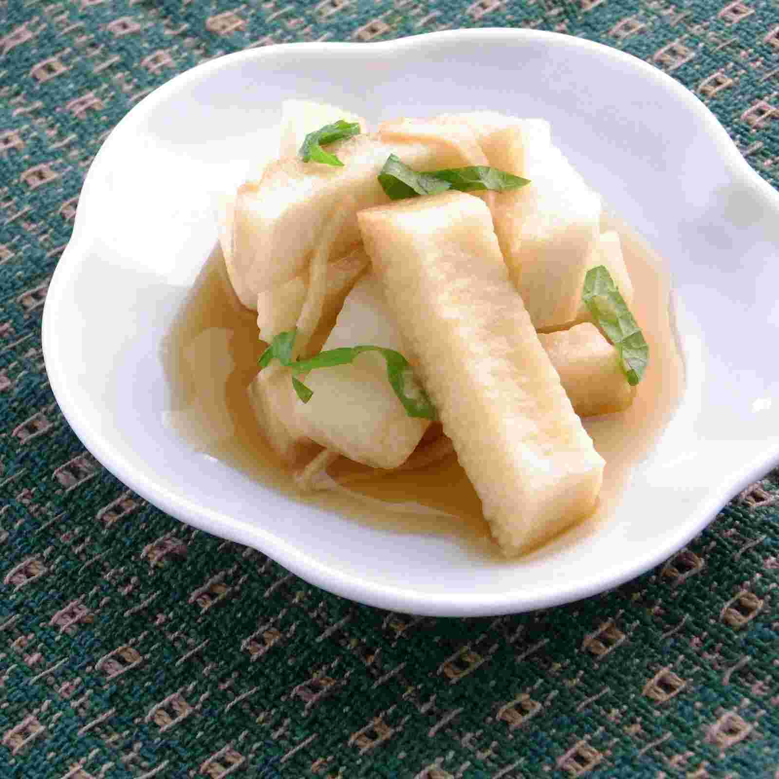 冷凍長芋の時短醤油漬け
